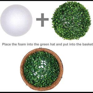 Artificial Fall Flowers with Hanging Baskets, for Outdoor Garden (Red Daisy)